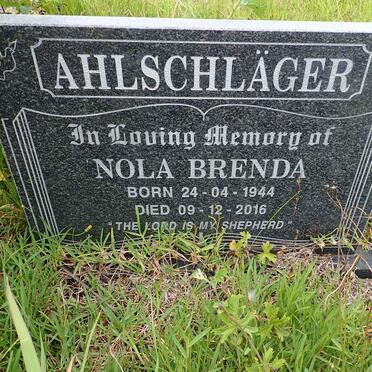 AHLSCHLAGER Nola Brenda 1944-2016