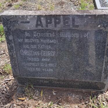 APPEL Christian George -1967