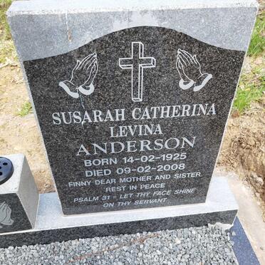 ANDERSON Susarah Catherina Levina 1925-2008