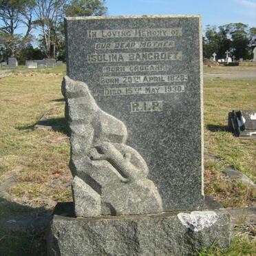 BANCROFT Isolina nee CROCANI 1823-1930