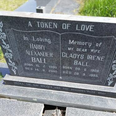 BALL Harry Alexander 1909-2000 & Gladys Irene 1908-1995