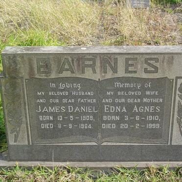 BARNES James Daniel 1909-1964 &amp; Edna Agnes 1910-1999