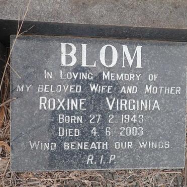 BLOM Roxine Virginia 1943-2003