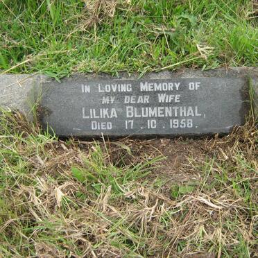 BLUMENTHAL Lilika -1958