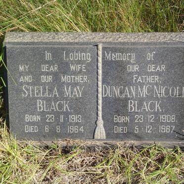 BLACK Duncan McNicoll 1908-1967 &amp; Stella May 1913-1964