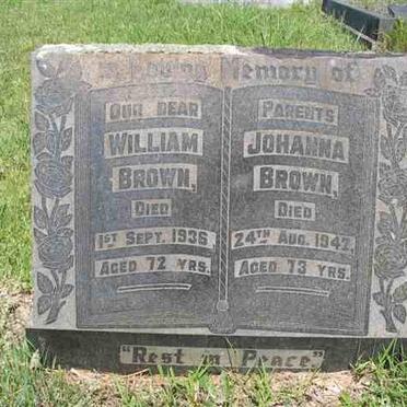 BROWN William -1936 &amp; Johanna -1941