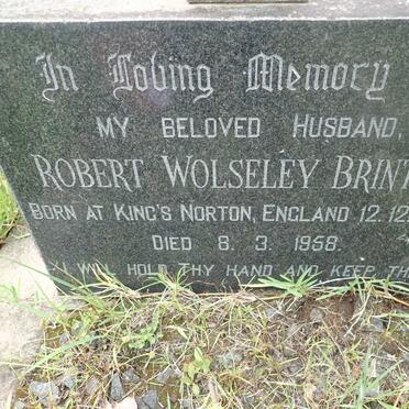 BRINTON Robert Wolseley 1909-1958