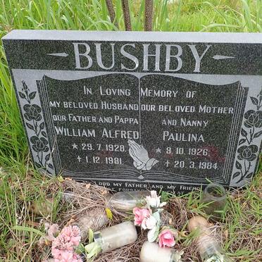 BUSHBY William Alfred 1928-1981 &amp; Paulina 1926-1984