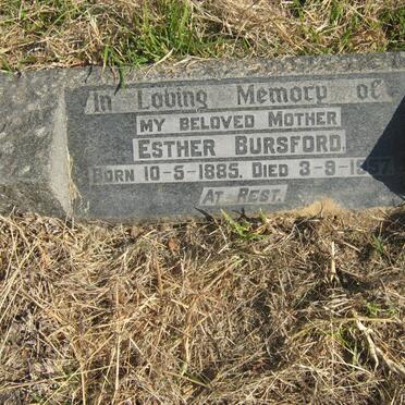 BURSFORD Esther 1885-1957