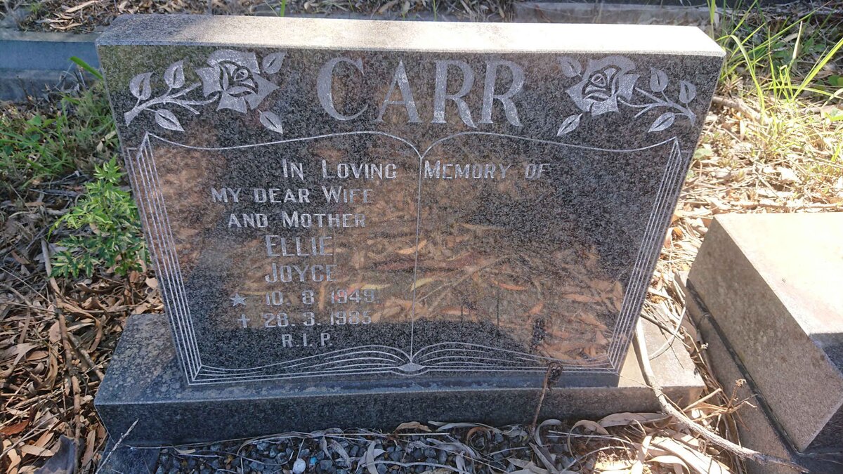 CARR Ellie Joyce 1949-1985
