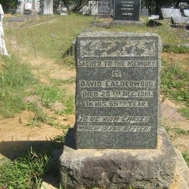 CALDERWOOD David -1919