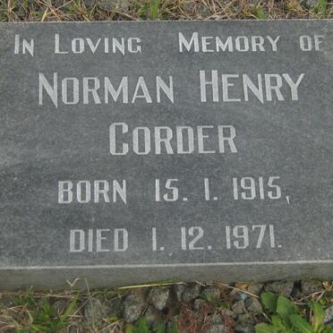 CORDER Norman Henry 1915-1971