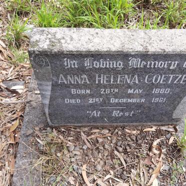 COETZEE Anna Helena 1880-1961