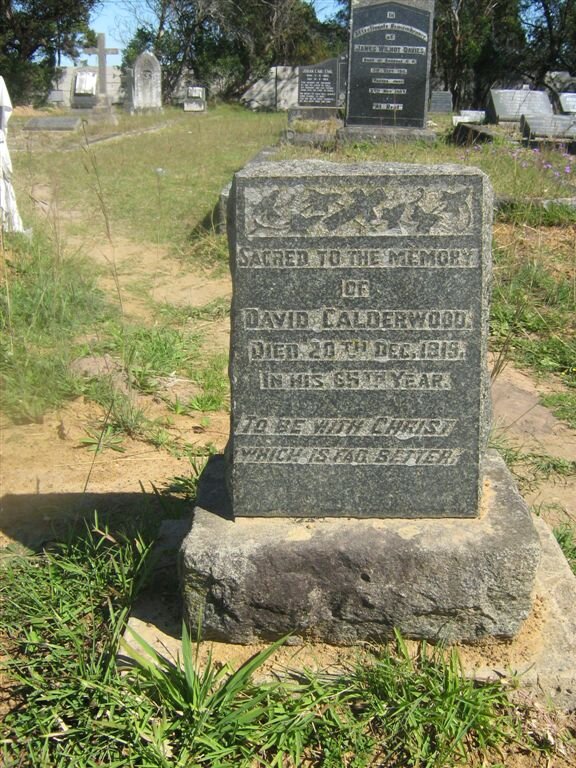 CALDERWOOD David -1919