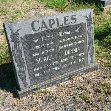 CAPLES Dennis 1925-2003 &amp; Muriel 1928-1969