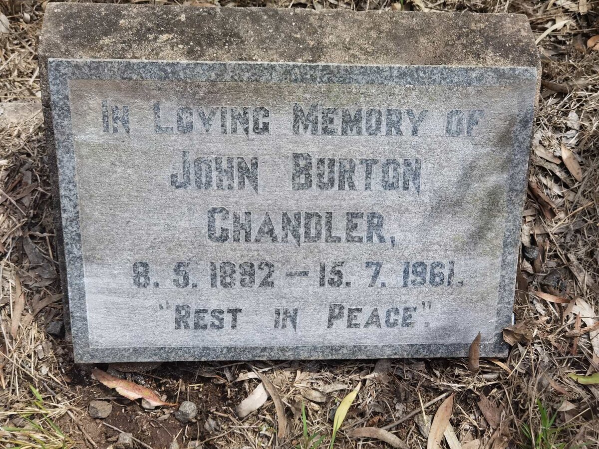 CHANDLER John Burton 1892-1961