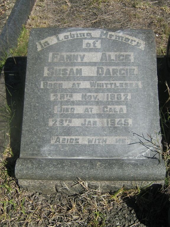 DARGIE Fanny Alice Susan 1862-1945