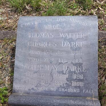 DARKE Thomas Walter Charles 1898-1961 & Edith May 1898-1966