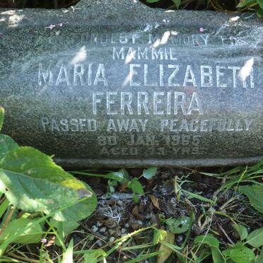 FERREIRA Maria Elizabeth -1965