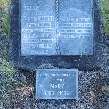 FERGUSON Eion Lamont 1888-1951 &amp; Mary 1896-1982