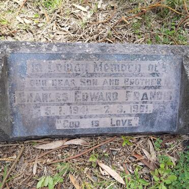 FRANCIS Charles Edward 1941-1961