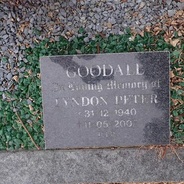 GOODALL Lyndon Peter 1940-2007