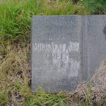 GREEN Michael Riby 1930-1986