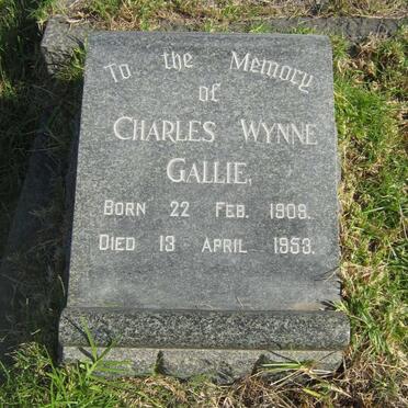 GALLIE Charles Wynne 1909-1953