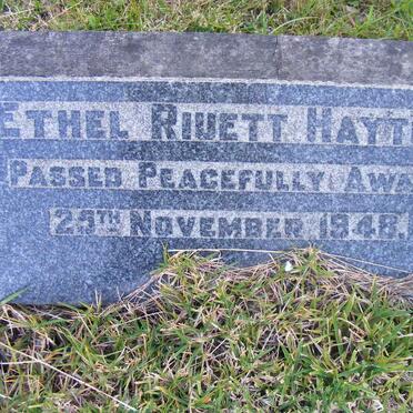 HAYTON Ethel Riuett -1948
