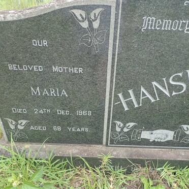 HANSEN Edward -1958 &amp; Maria -1968 _1