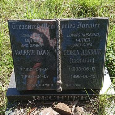 HECHTER Gideon Hendrik 1933-1998 &amp; Valerie Dawn 1933-1998