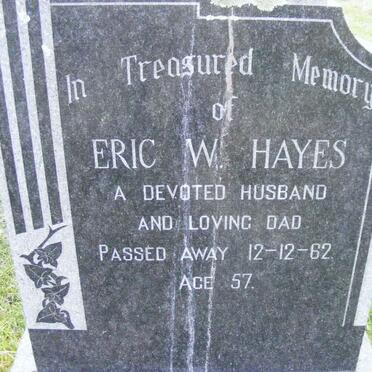 HAYES Eric W. -1962