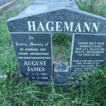 HAGEMANN August James 1921-2008