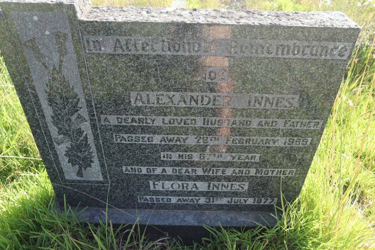 INNES Alexander -1959 &amp; Flora -1977