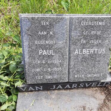 JAARSVELD Paul Albertus, van 1934-1995