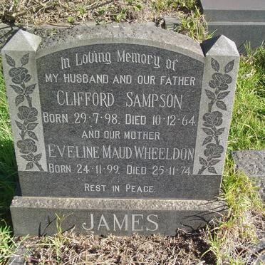 JAMES Clifford Sampson 1898-1964 &amp; Eveline Maud Wheeldon 1899-1974