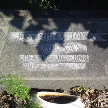 JORDAAN Josephina Johanna 1909-1963