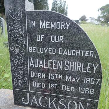 JACKSON Adaleen Shirley 1967-1968