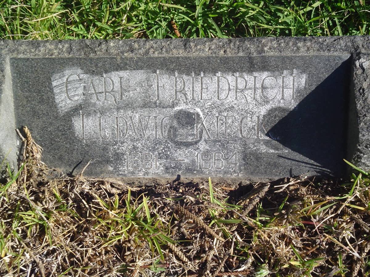 KIECK Carl Friedrich 1881-1964