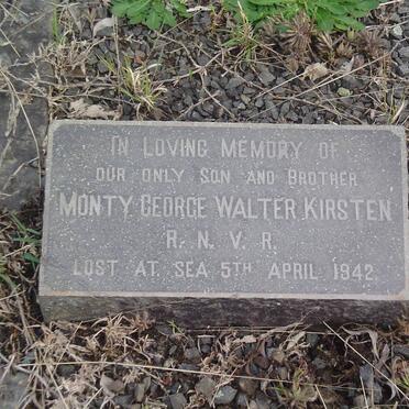 KIRSTEN Monty George Walter -1942