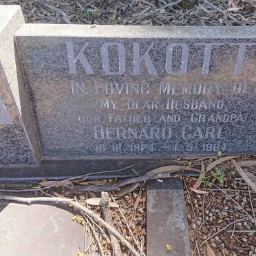 KOKOTT Bernard Carl 1924-1984