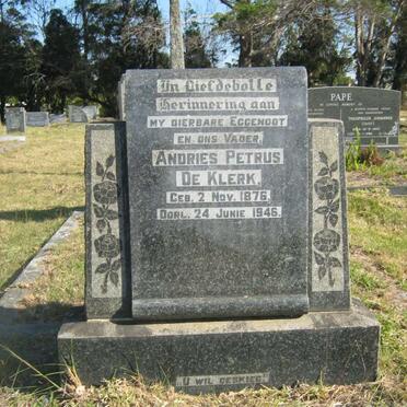 KLERK Andries Petrus, de 1876-1946