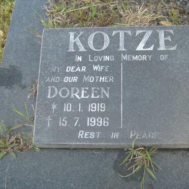 KOTZE Doreen 1919-1996