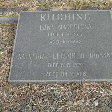 KITCHING Catherine Elizabeth Johanna -1974 :: KITCHING Edna Magdalena -1925
