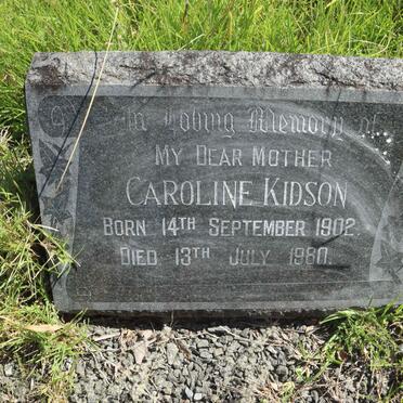 KIDSON Caroline 1902-1980