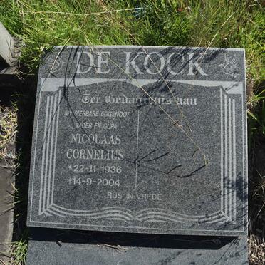 KOCK Nicolaas Cornelius, de 1936-2004
