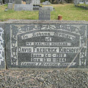 KIRCHOFF David Frederick 1918-1944