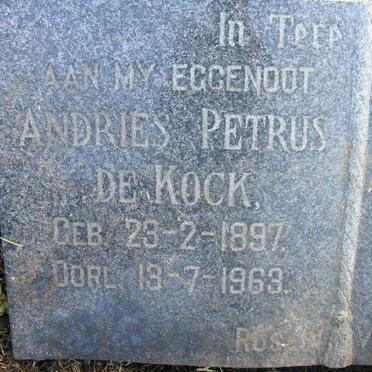 KOCK Andries Petrus, de 1897-1963