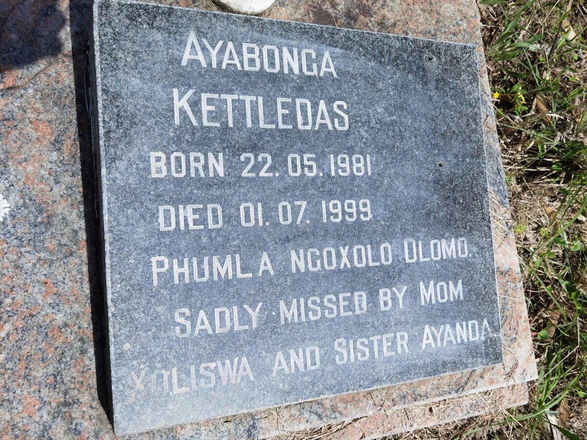 KETTLEDAS Ayabonga 1981-1999