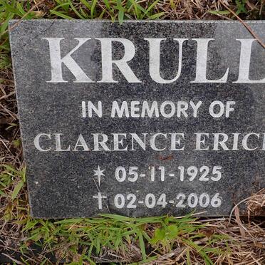 KRULL Clarence Erich 1925-2006